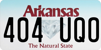 AR license plate 404UQO