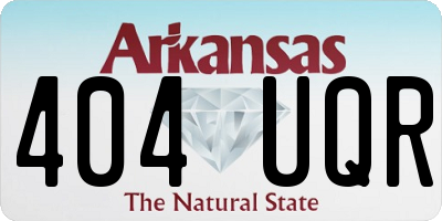 AR license plate 404UQR