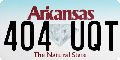 AR license plate 404UQT