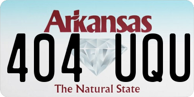 AR license plate 404UQU