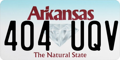 AR license plate 404UQV