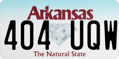 AR license plate 404UQW