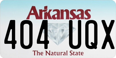 AR license plate 404UQX