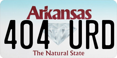 AR license plate 404URD