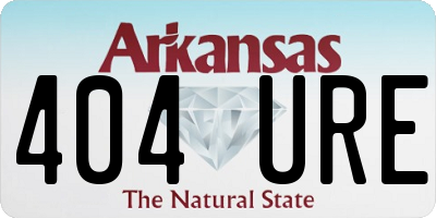 AR license plate 404URE
