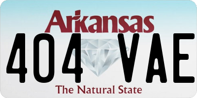 AR license plate 404VAE