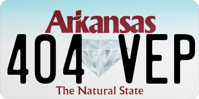 AR license plate 404VEP