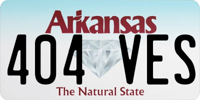 AR license plate 404VES