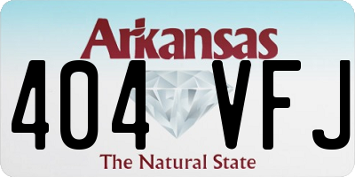 AR license plate 404VFJ