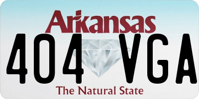 AR license plate 404VGA