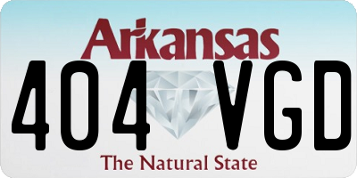 AR license plate 404VGD