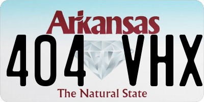 AR license plate 404VHX