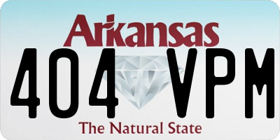AR license plate 404VPM