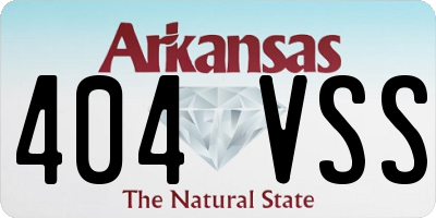 AR license plate 404VSS