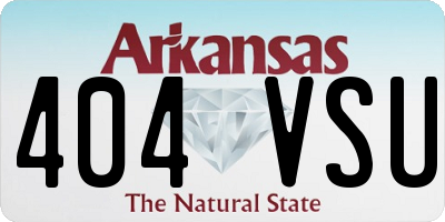 AR license plate 404VSU