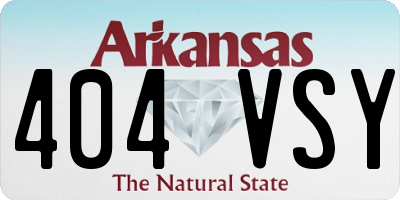 AR license plate 404VSY