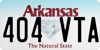 AR license plate 404VTA