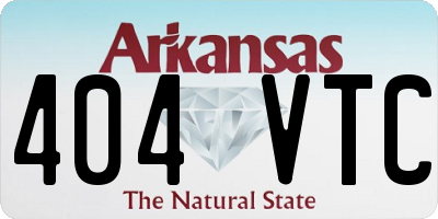 AR license plate 404VTC