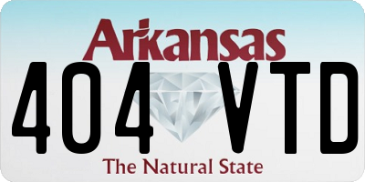 AR license plate 404VTD