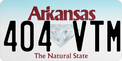 AR license plate 404VTM