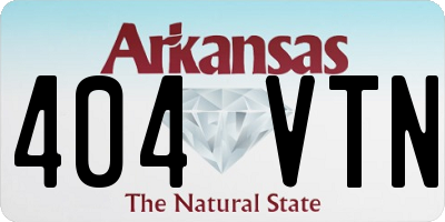 AR license plate 404VTN