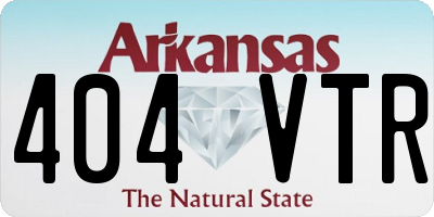 AR license plate 404VTR