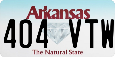 AR license plate 404VTW