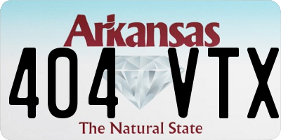 AR license plate 404VTX