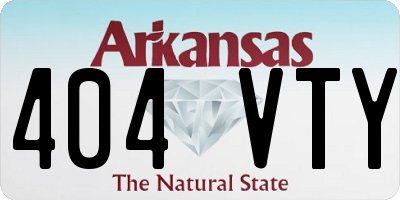 AR license plate 404VTY