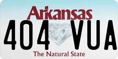 AR license plate 404VUA