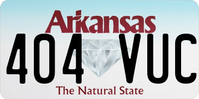 AR license plate 404VUC