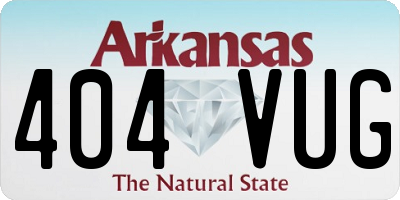 AR license plate 404VUG
