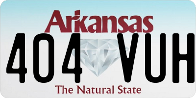 AR license plate 404VUH