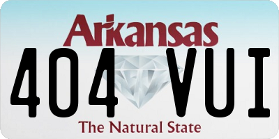 AR license plate 404VUI