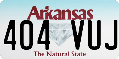 AR license plate 404VUJ