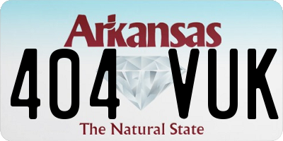AR license plate 404VUK
