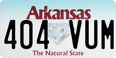 AR license plate 404VUM