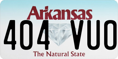 AR license plate 404VUO