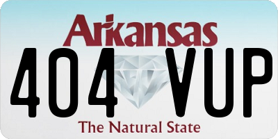 AR license plate 404VUP