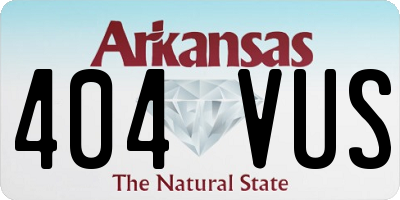 AR license plate 404VUS