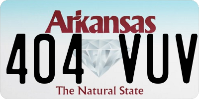 AR license plate 404VUV