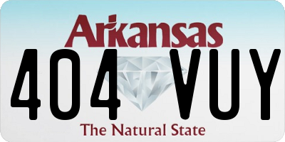 AR license plate 404VUY