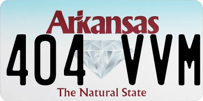 AR license plate 404VVM