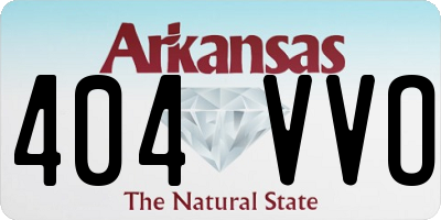AR license plate 404VVO