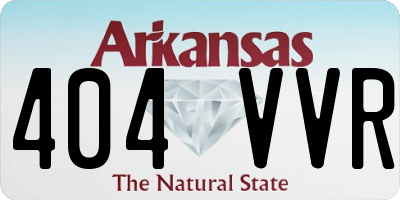 AR license plate 404VVR