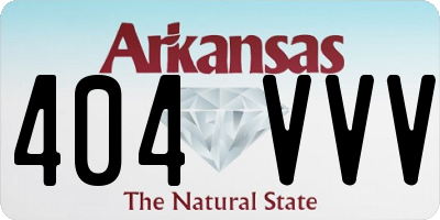 AR license plate 404VVV