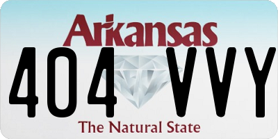 AR license plate 404VVY