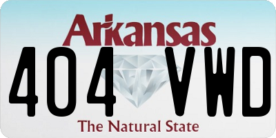 AR license plate 404VWD