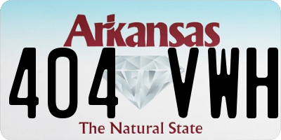 AR license plate 404VWH