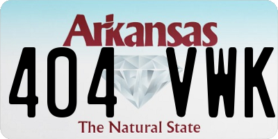 AR license plate 404VWK
